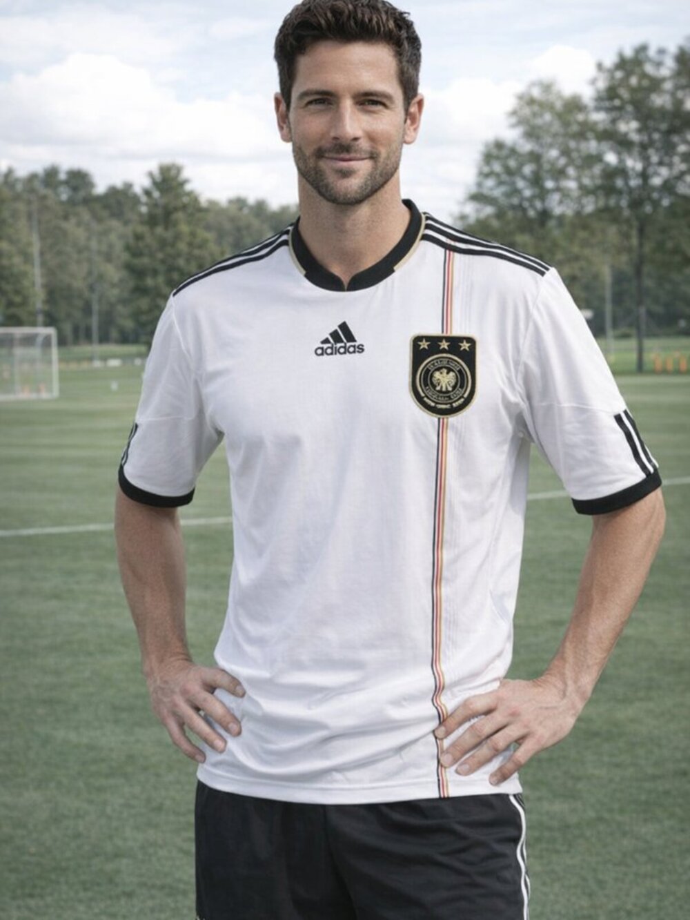 Adidas Germany Mens Soccer Jersey - Large Vintage Climacool